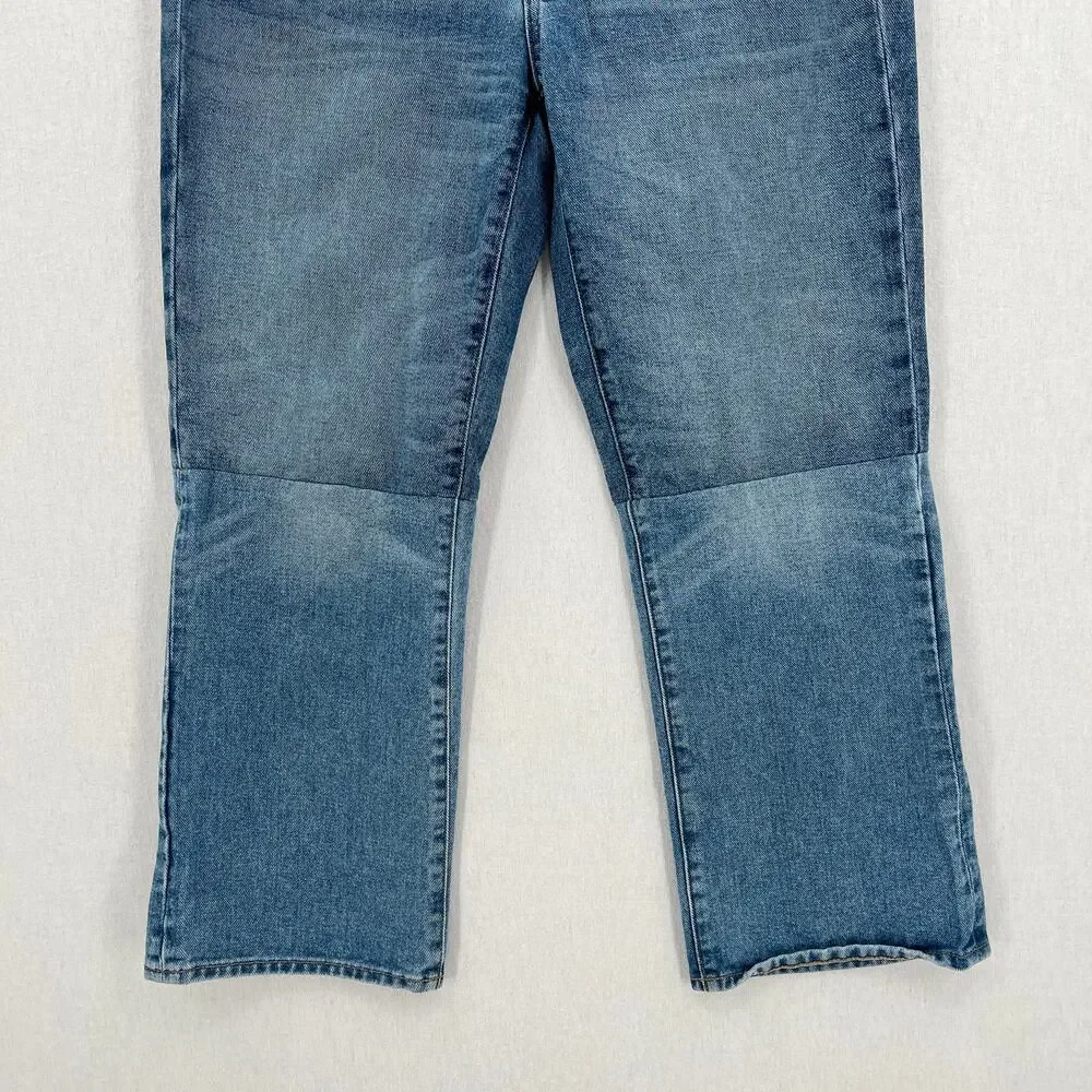 MADEWELL Retro Crop Bootcut Jeans Womens 27 Blue Two Tone Edition High Rise - Picture 9 of 13